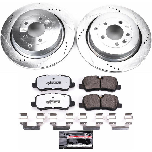 PowerStop Z36 Carbon-Fiber Ceramic Brake Pad with Drilled and Slotted Rotor Kit