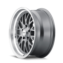 20x8.5 Ridler 607 Grey With Machined Lip 5x120.65 ET0 wheel rim