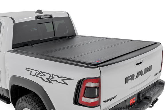 Rough Country Hard Tri-Fold Flip Up Bed Cover 5'7" Bed For Ram 1500 19-23 1500
