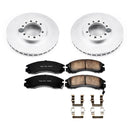 PowerStop Genuine Geomet Coated Rotor and Low-Dust Ceramic Brake Pad Kit