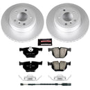 PowerStop Genuine Geomet Coated Rotor and Carbon-Fiber Ceramic Brake Pad Kit