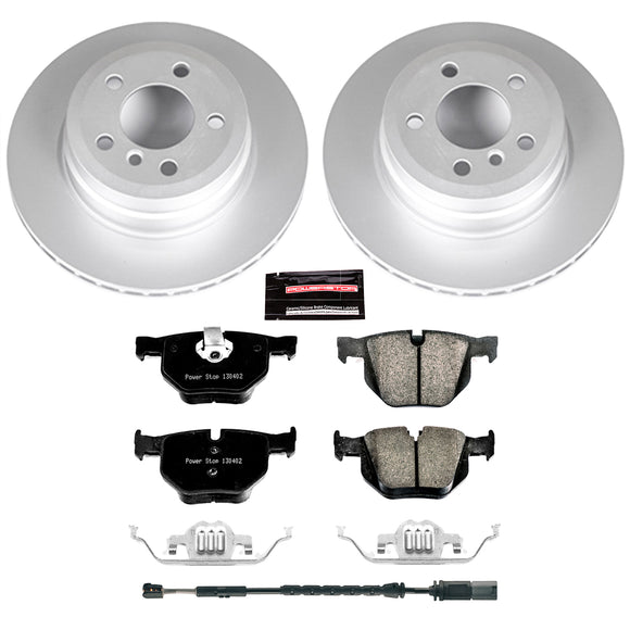 PowerStop Genuine Geomet Coated Rotor and Carbon-Fiber Ceramic Brake Pad Kit