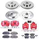 PowerStop Z23 Daily Driver Carbon-Fiber Ceramic Pads Drilled & Slotted Rotor & C