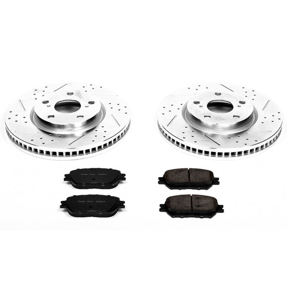 PowerStop Z23 Daily Driver Carbon-Fiber Ceramic Brake Pad and Drilled & Slotted