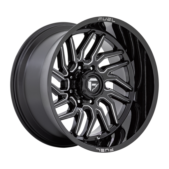 22x12 Fuel Off-Road D807 Hurricane Gloss Black Milled 6x135 ET-44 CB87.1 Wheel
