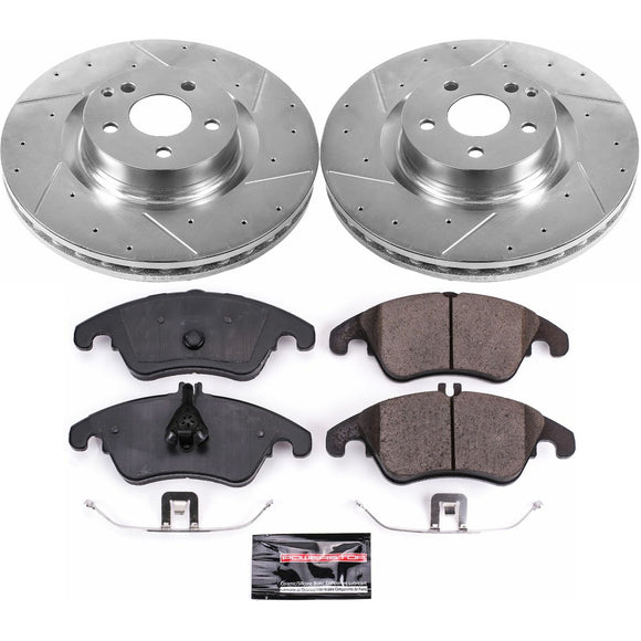 PowerStop Z23 Daily Driver Carbon-Fiber Ceramic Brake Pad and Drilled & Slotted