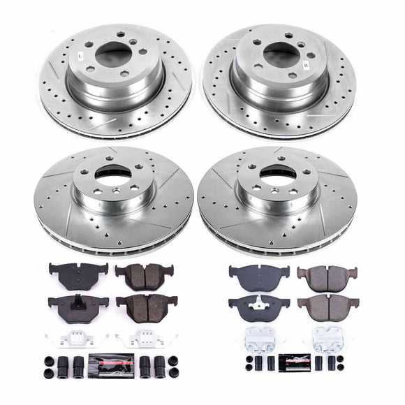 PowerStop Z23 Daily Driver Carbon-Fiber Ceramic Brake Pad and Drilled & Slotted