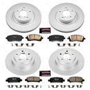 PowerStop Genuine Geomet Coated Rotor and Low-Dust Ceramic Brake Pad Kit
