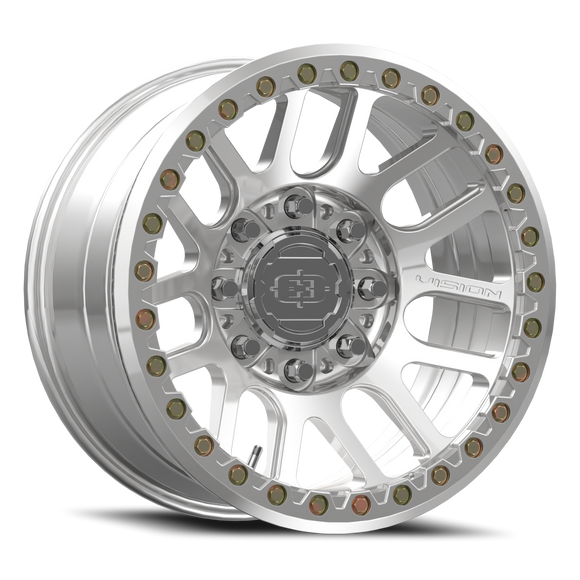 18X9 Vision 111 Nemesis Polished Wheel 8x165.1 8x6.5 ET-12 CB130.8