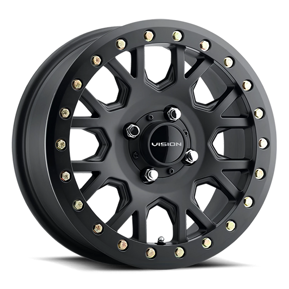 15x6 Vision GV8 Invader Satin Black 4x110 ET38 Wheel Rim