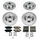 PowerStop OE Stock Replacement Low-Dust Ceramic Brake Pad and Rotor Kit