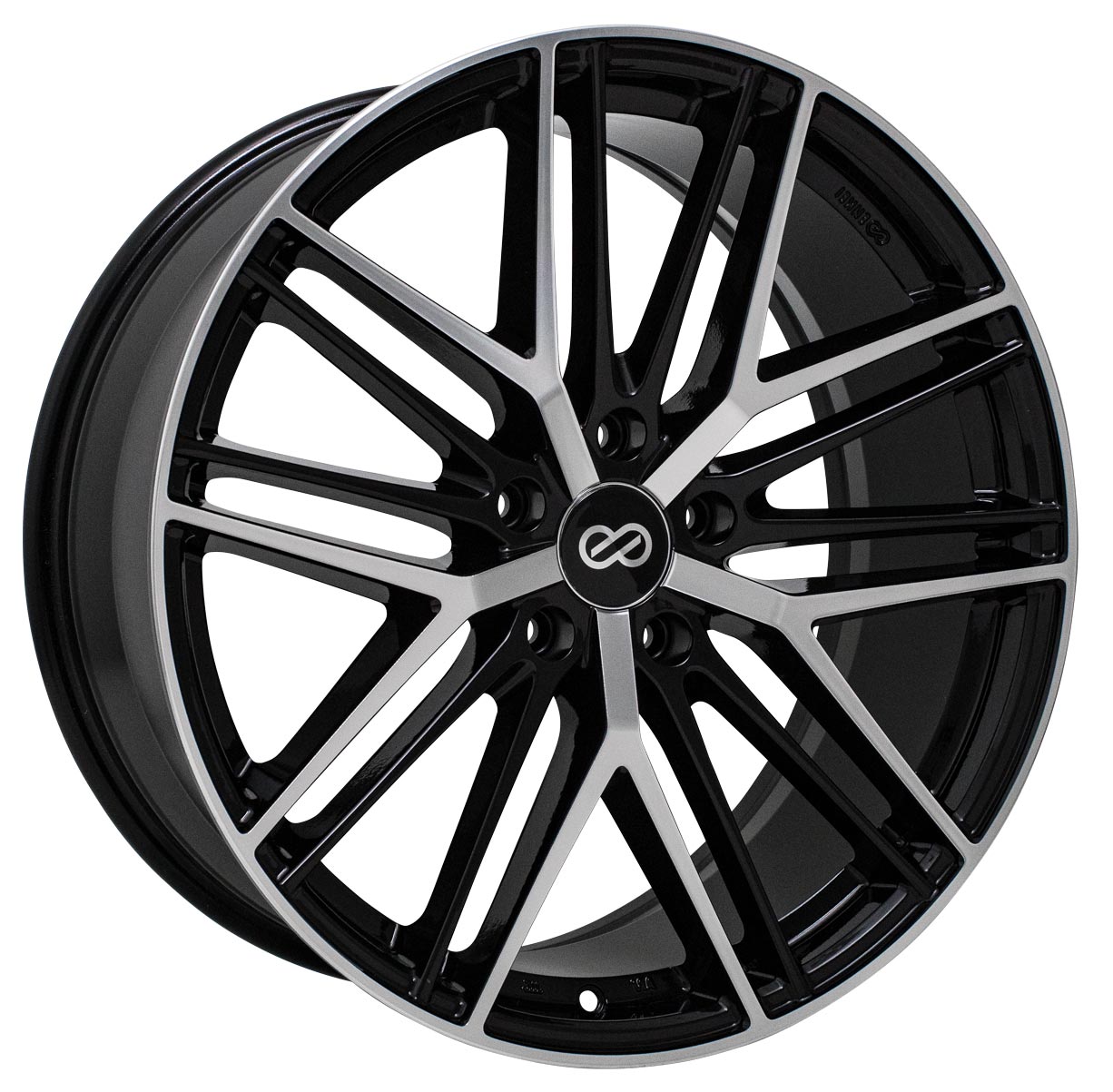 18X8 Enkei Phantom Black Mach Wheel/Rim 5x114.3 5-114.3 518-880-6540BKM