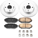 PowerStop Genuine Geomet Coated Rotor and Low-Dust Ceramic Brake Pad Kit