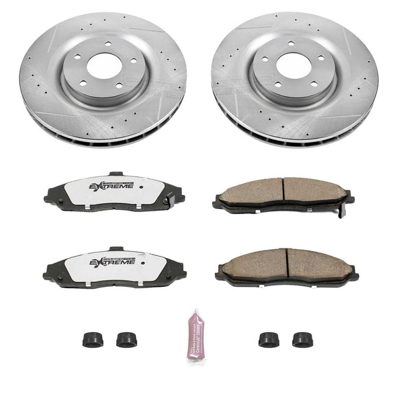PowerStop Z26 Street Performance Ceramic Brake Pad and Drilled & Slotted Rotor K