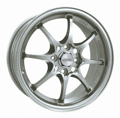 15x6.5 Konig Helium Silver 4x100 ET40 Wheel Rim