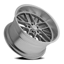 22x8.5 Corsart Kingpin 5 Gloss Brushed Diamond Cut Lip 5x127 ET6 Wheel