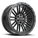 20x9.5 Vortek VRT-604 Zeus Satin Black 6x135 ET0 CB106.1 Wheel Rim