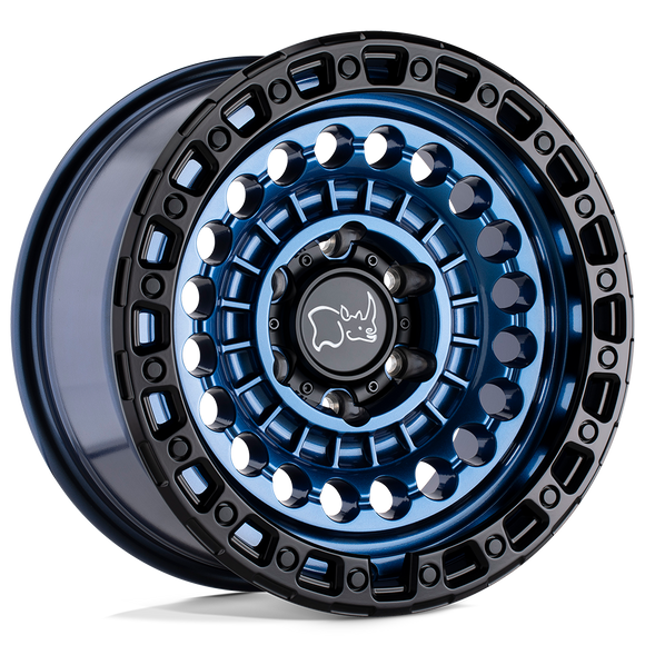 SENTINEL 17X8.5 6/139.7 ET-10 CB112.1 COBALT BLUE W/BLACK LIP EDGE