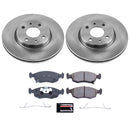 PowerStop OE Stock Replacement Low-Dust Ceramic Brake Pad and Rotor Kit