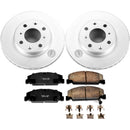 PowerStop Genuine Geomet Coated Rotor and Low-Dust Ceramic Brake Pad Kit