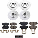 PowerStop Genuine Geomet Coated Rotor and Low-Dust Ceramic Brake Pad Kit