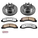 PowerStop Z36 Carbon-Fiber Ceramic Brake Pad with Drilled and Slotted Rotor Kit