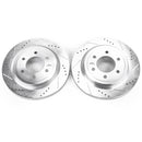PowerStop Evolution Drilled Slotted Rotors Pair Rear For Ford F-150