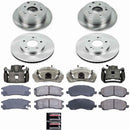 PowerStop OE Stock Replacement Low-Dust Ceramic Brake Pad, Rotor and Caliper Kit