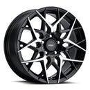 18x8 Voxx Paso Gloss Black w/ Machined Face 5x110/115 ET45 wheel/rim-1