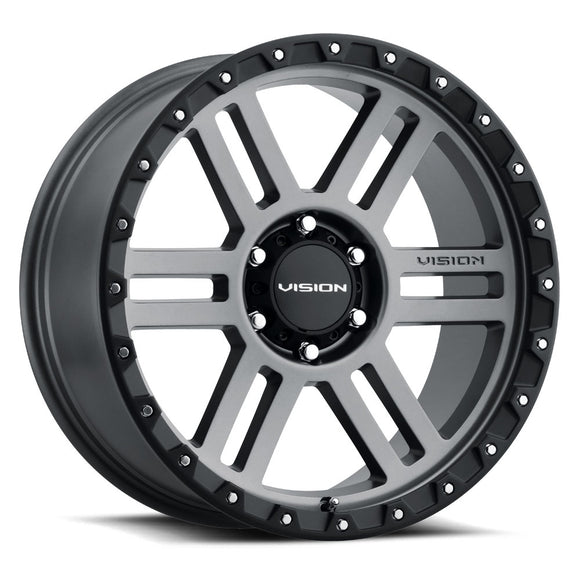 18x9 Vision 354 Manx 2 Satin Grey Wheel 8x170 ET-12 CB125.2