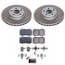PowerStop Semi-Coated Rotor and Low-Dust Ceramic Brake Pad Kit