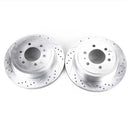 PowerStop Evolution Drilled Slotted Rotors Pair Rear For Ford F-150