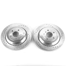 PowerStop Evolution Drilled Slotted Rotors Pair Rear For Mercedes-Benz R350