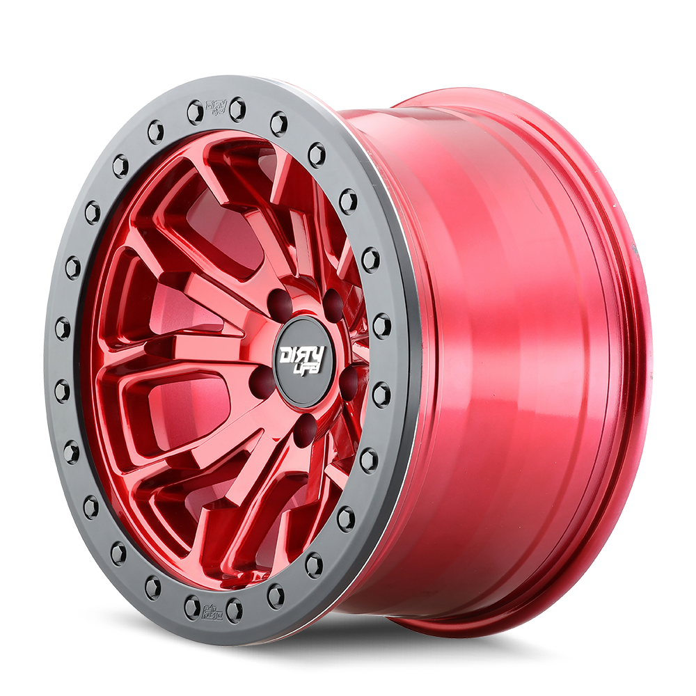 Dirry Rim 17x9 Dirty Life DT-1 Crimson Candy Red 6x135 ET-12 CB87.1 Wheel Rim ...