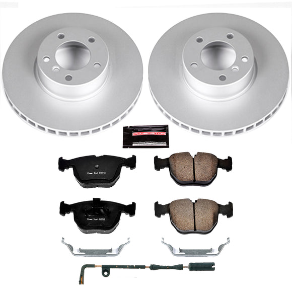 PowerStop Genuine Geomet Coated Rotor and Carbon-Fiber Ceramic Brake Pad Kit