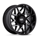 20X10 Moto Metal MO812 Turbine Gloss Black 8x165.1 ET-18 Wheel Rim