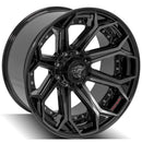 4Play Gen2 4P80R 20x9 Black Brushed Face Tinted Wheel 8x170 ET0 CB124.9