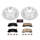 PowerStop Genuine Geomet Coated Rotor and Low-Dust Ceramic Brake Pad Kit