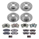 PowerStop OE Stock Replacement Low-Dust Ceramic Brake Pad, Rotor and Caliper Kit