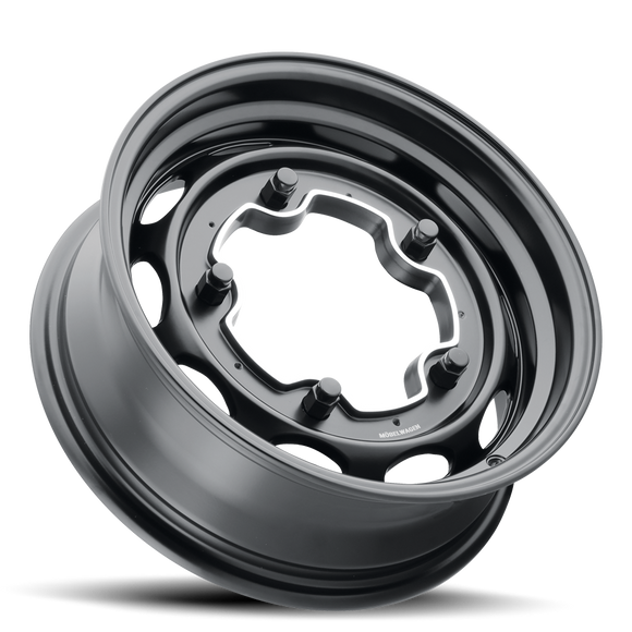15x5.5 Mobelwagen 520B Interceptor Satin Black 5x205 ET20 CB156 Wheel