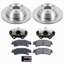 PowerStop OE Stock Replacement Low-Dust Ceramic Brake Pad, Rotor and Caliper Kit