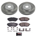 PowerStop Semi-Coated Rotor and Low-Dust Ceramic Brake Pad Kit