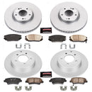 PowerStop Genuine Geomet Coated Rotor and Low-Dust Ceramic Brake Pad Kit