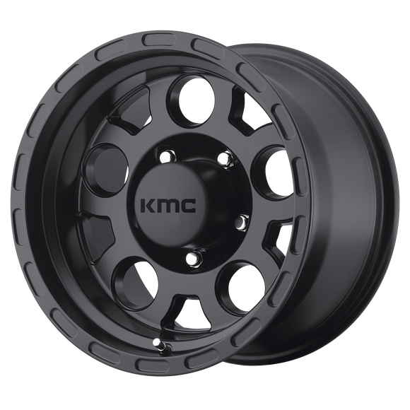 16X8 KMC KM522 ENDURO Matte Black 5X114.3 ET0 wheel/rim