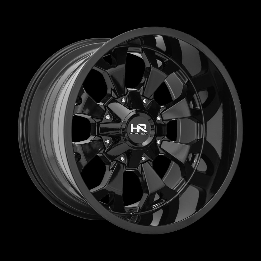 22x10 Hardrock Devastator Gloss Black 6x135/139.7 ET-25 wheel/rim - 0