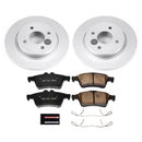PowerStop Genuine Geomet Coated Rotor and Low-Dust Ceramic Brake Pad Kit