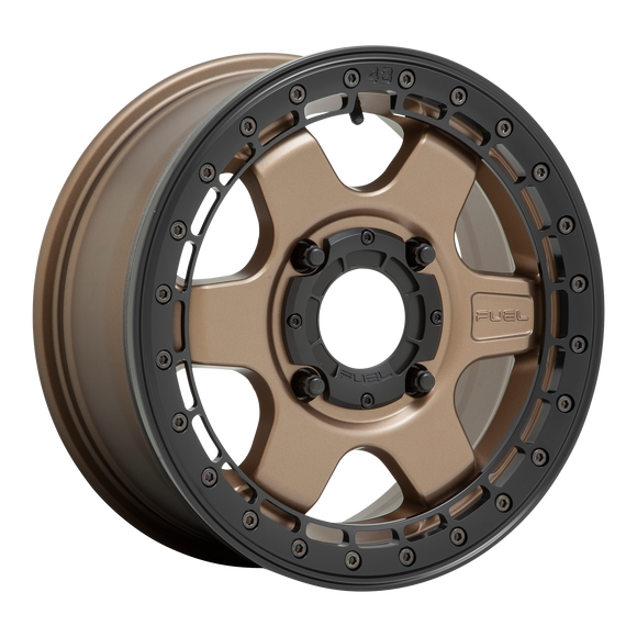15X6 Fuel UTV D924 BLOCK Beadlock MT-BRZ BLK-RING 4X137 ET38 wheel/rim