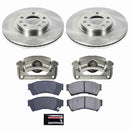 PowerStop OE Stock Replacement Low-Dust Ceramic Brake Pad, Rotor and Caliper Kit
