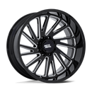 22X10 Moto Metal MO811 Combat Gloss Black Milled 8X170 ET-18 Wheel Rim