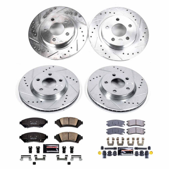 PowerStop Z23 Daily Driver Carbon-Fiber Ceramic Brake Pad and Drilled & Slotted